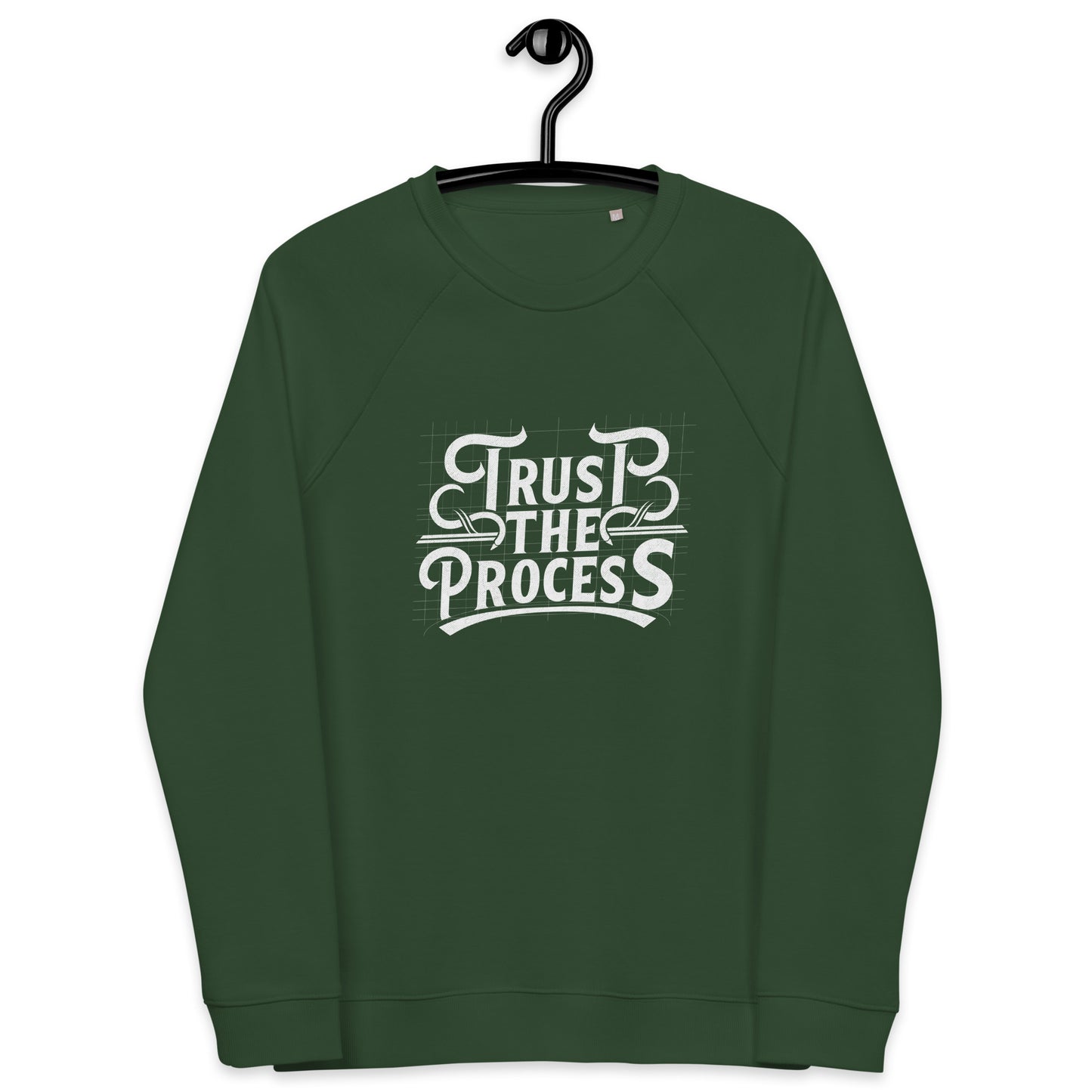 Unisex organic raglan sweatshirt