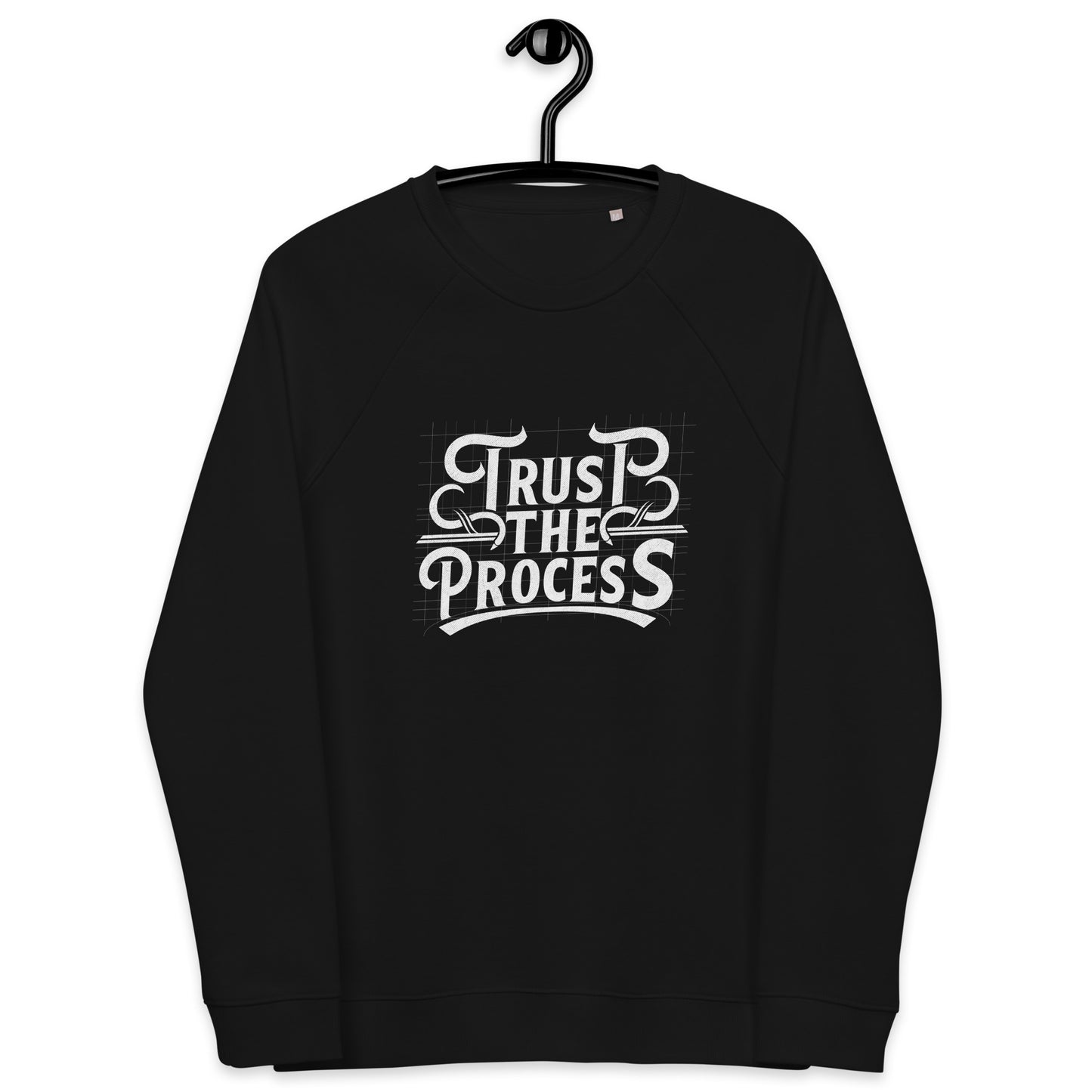 Unisex organic raglan sweatshirt